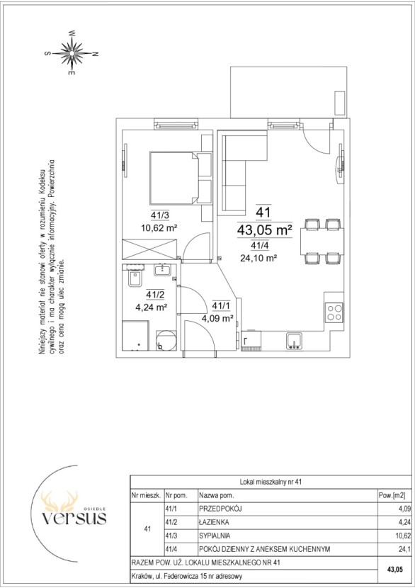 Mieszkanie 15/41